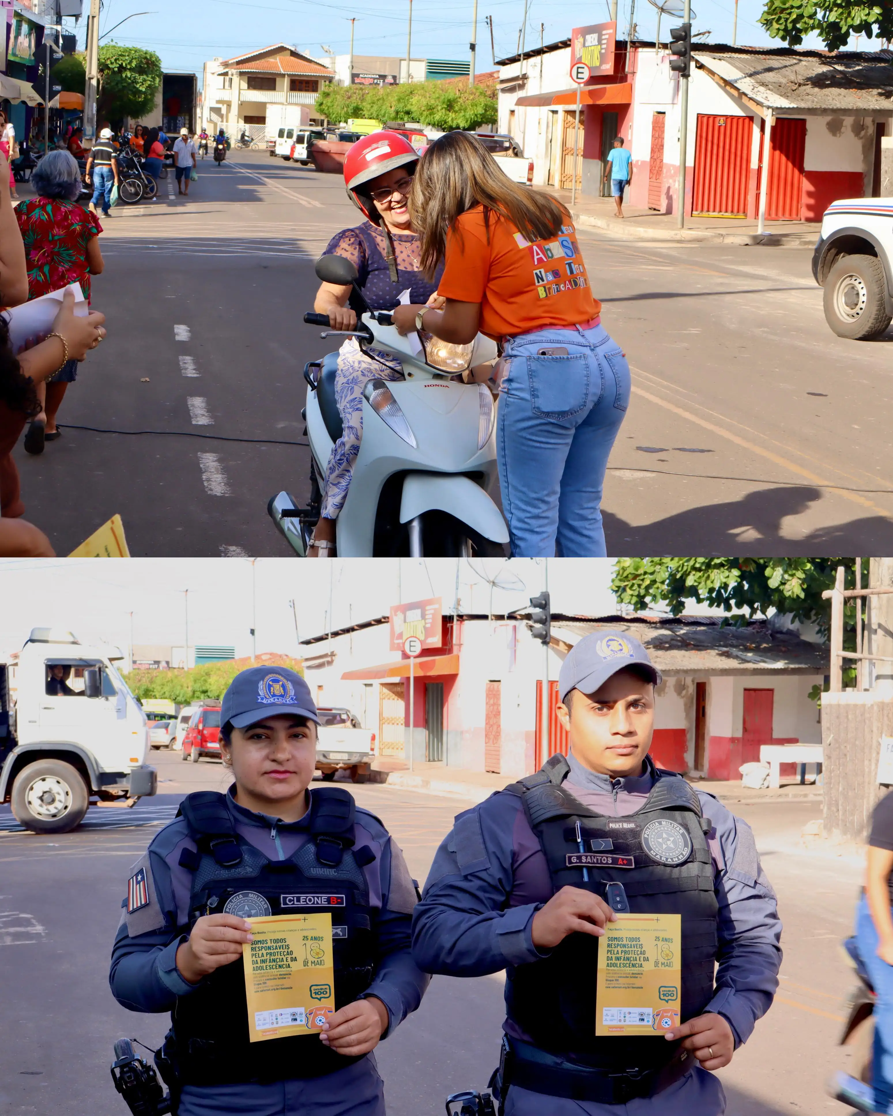 Foto 1 – Prefeitura de São Raimundo das Mangabeiras realiza Dia D da campanha Maio Laranja com ampla mobilização social