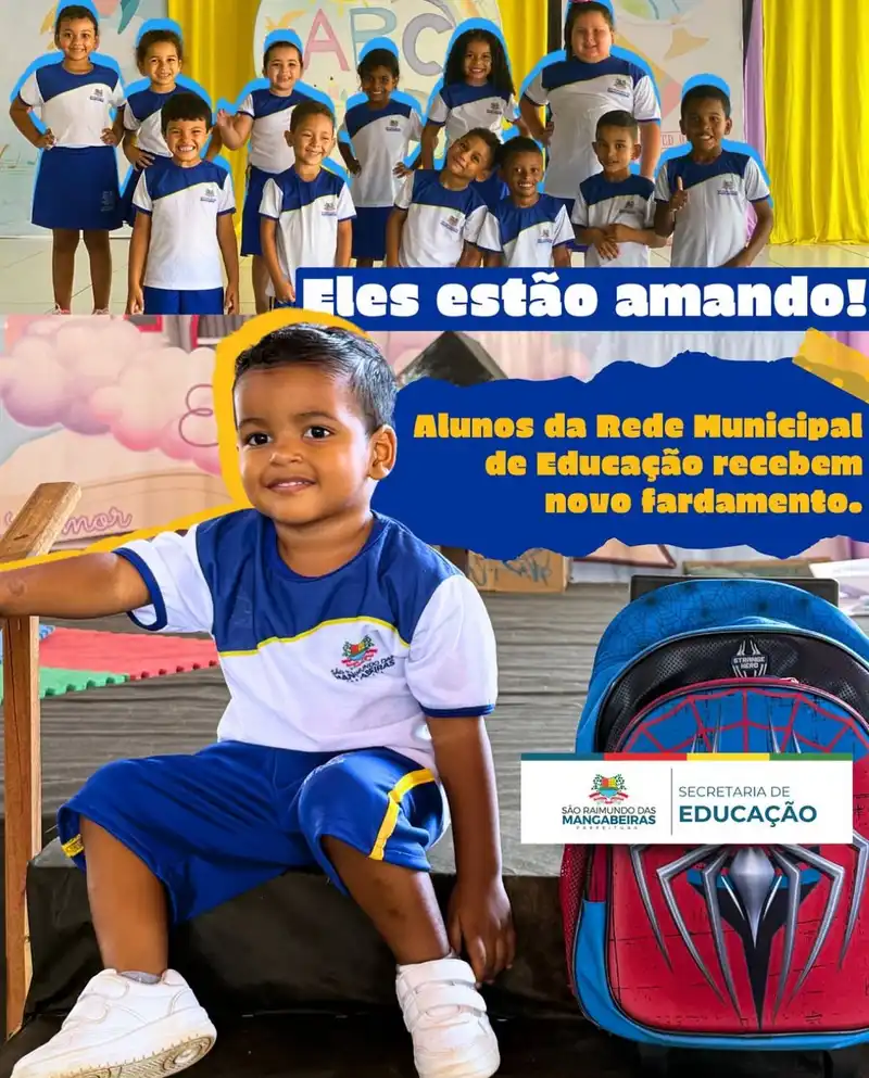 Prefeitura de Mangabeiras entrega fardamento escolar para todos os alunos da rede municipal