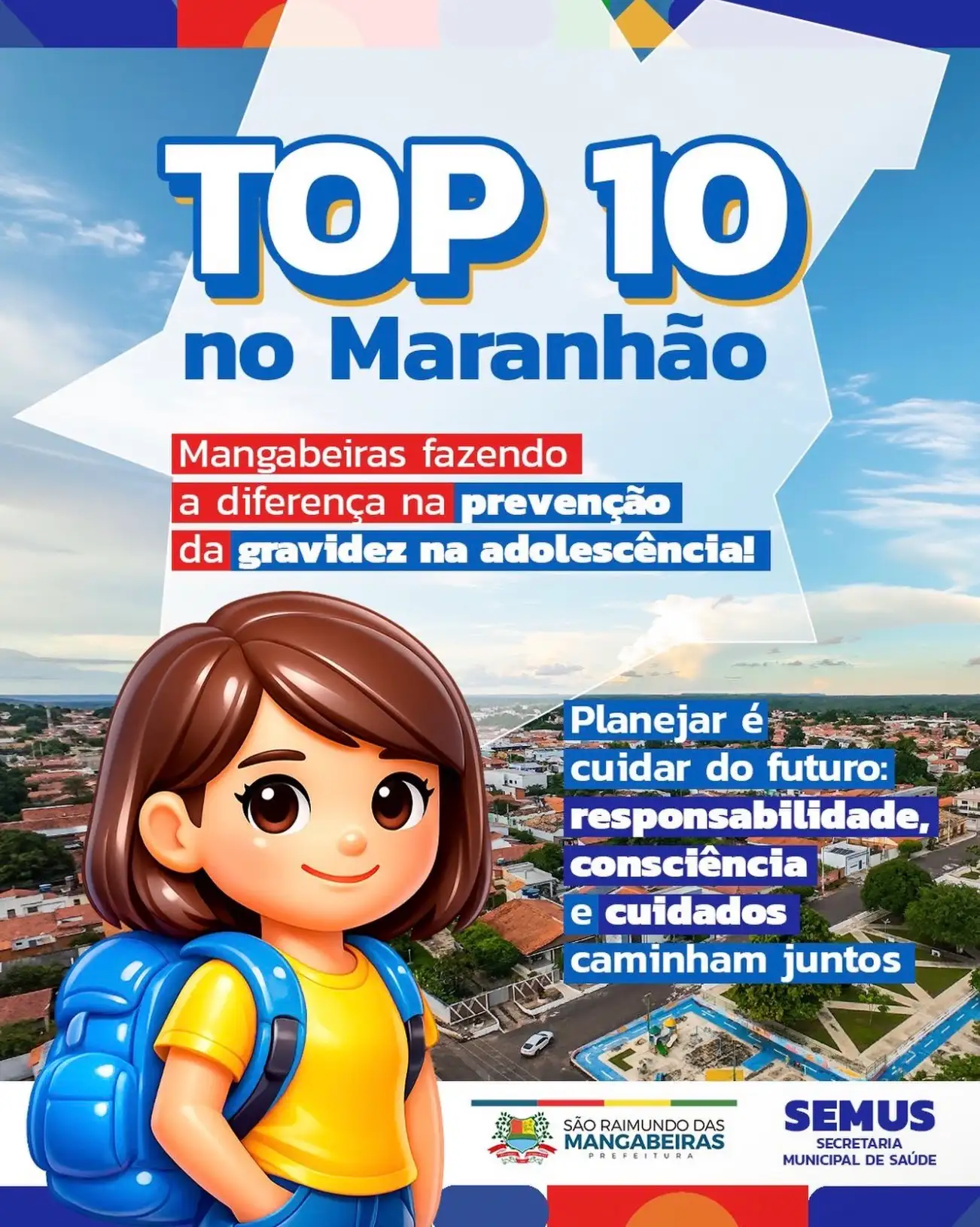 São Raimundo das Mangabeiras entre os 10 melhores municípios do Maranhão em prevenção da gravidez na adolescência
