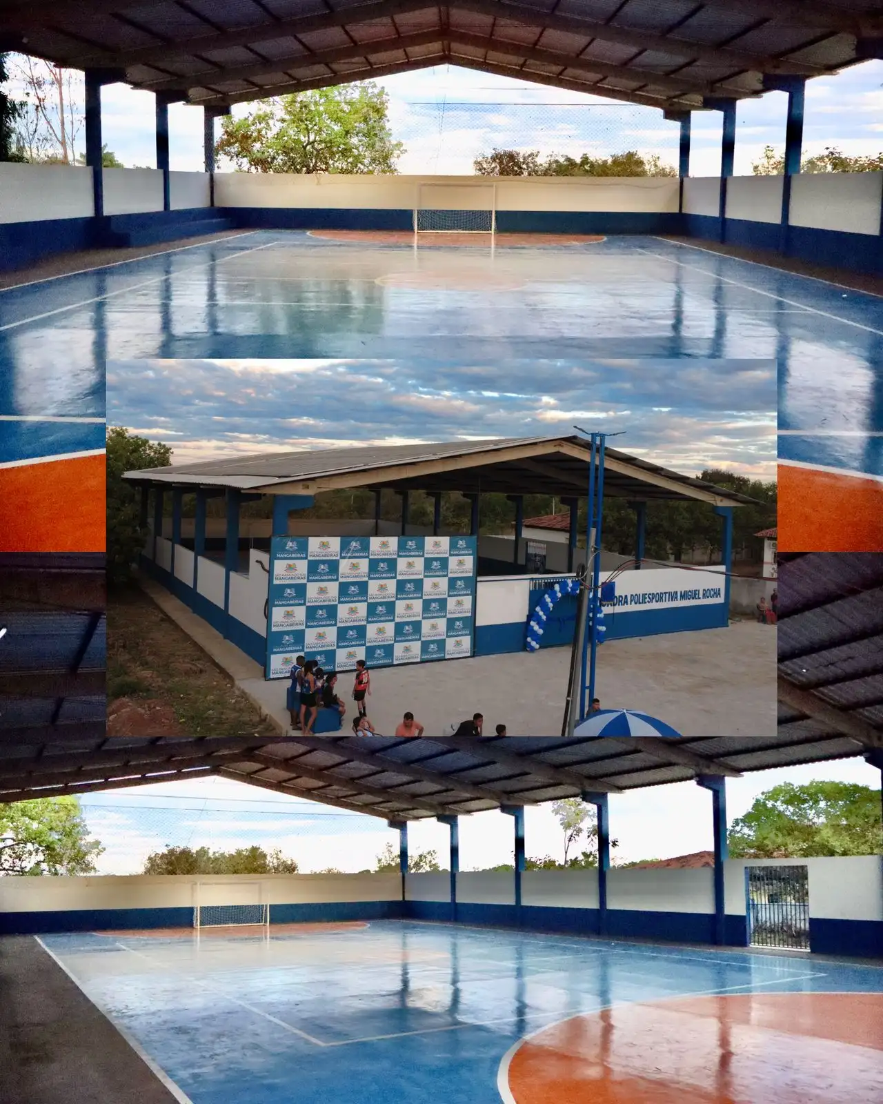 Foto 2 – Prefeitura de Mangabeiras inaugura Quadra Poliesportiva Miguel Rocha