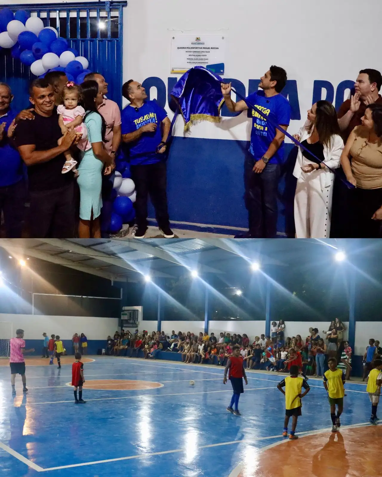 Foto 3 – Prefeitura de Mangabeiras inaugura Quadra Poliesportiva Miguel Rocha