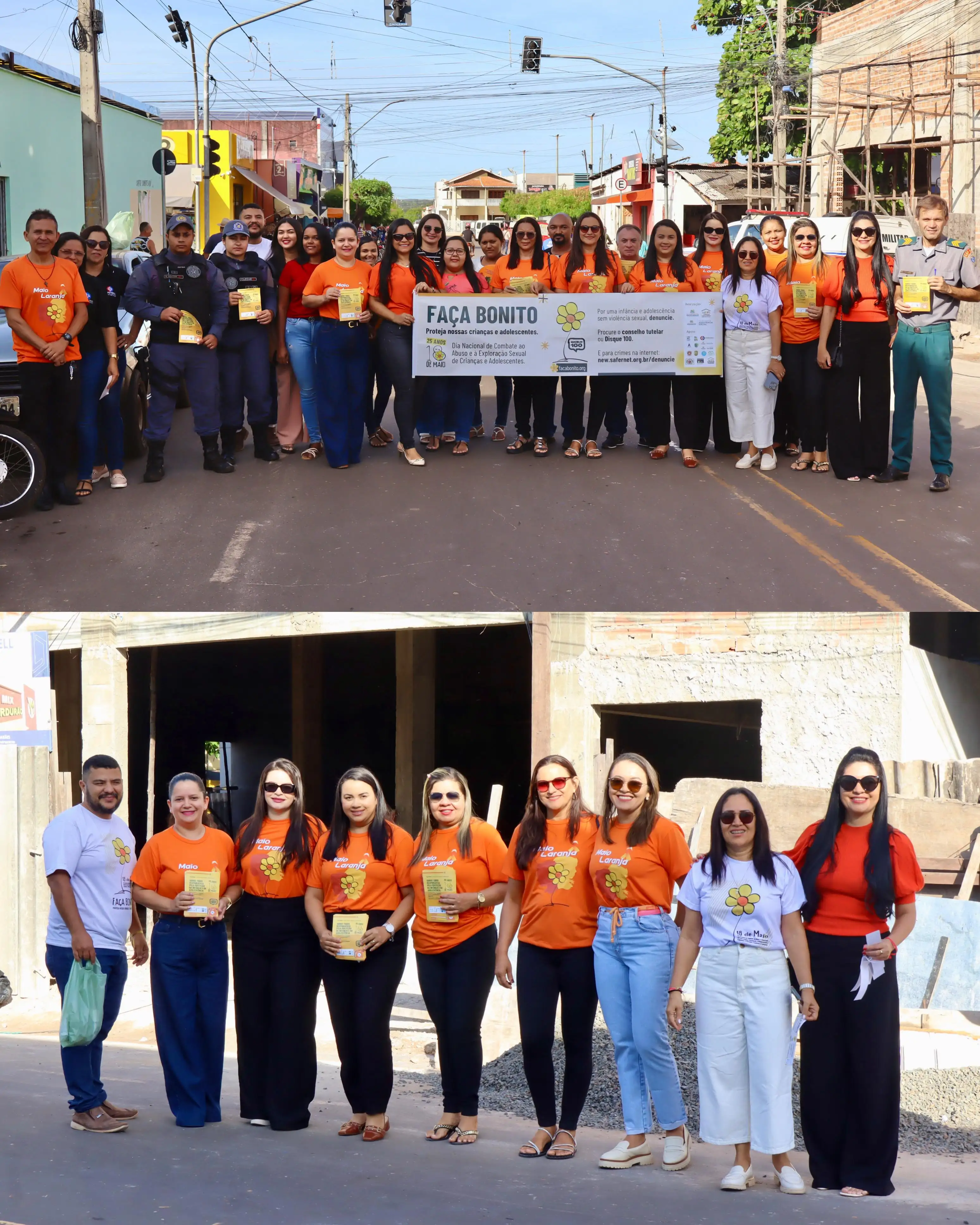 Foto 2 – Prefeitura de São Raimundo das Mangabeiras realiza Dia D da campanha Maio Laranja com ampla mobilização social