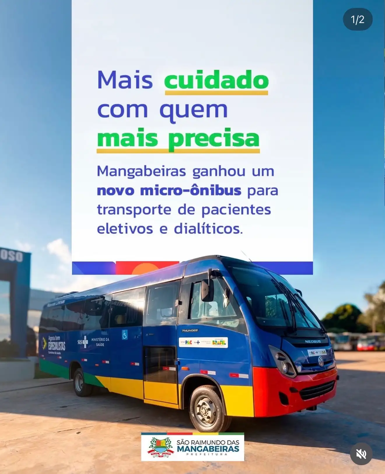 São Raimundo das Mangabeiras recebe novo micro-ônibus para transporte de pacientes eletivos e dialíticos